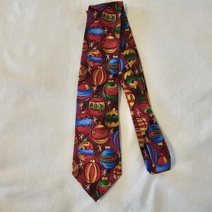 2008 J. Garcia Creme de Menthe Hangover Collection 47 Christmas Balls Silk Tie